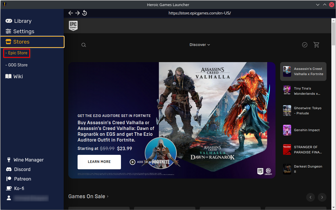 The open source Epic Games client for Linux, Heroic Games Launcher can now  run offline